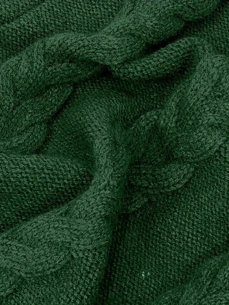 Narda - Cable Grueso De Punto Cuello Alto Vestido