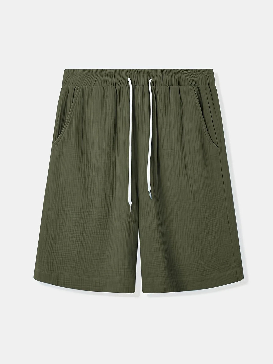 Bancroft - Elegantes Pantalones Cortos Holgados Con Bolsillos