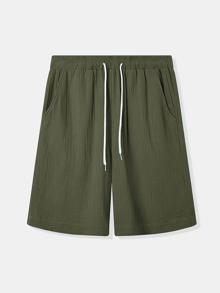 Bancroft - Elegantes Pantalones Cortos Holgados Con Bolsillos
