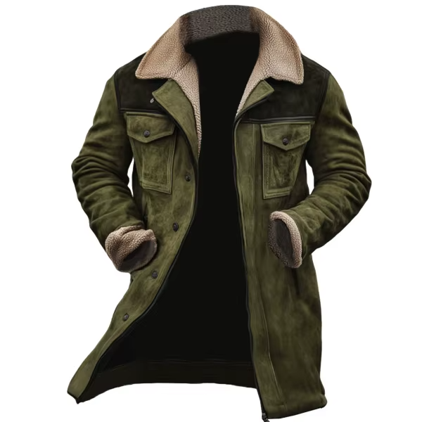 Braden - Chaqueta De Ante Con Cuello De Sherpa