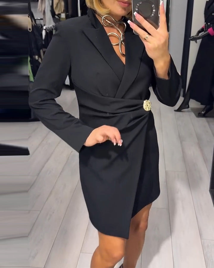 Funshine - Traje Con Cuello de Moda y Corte Ajustado
