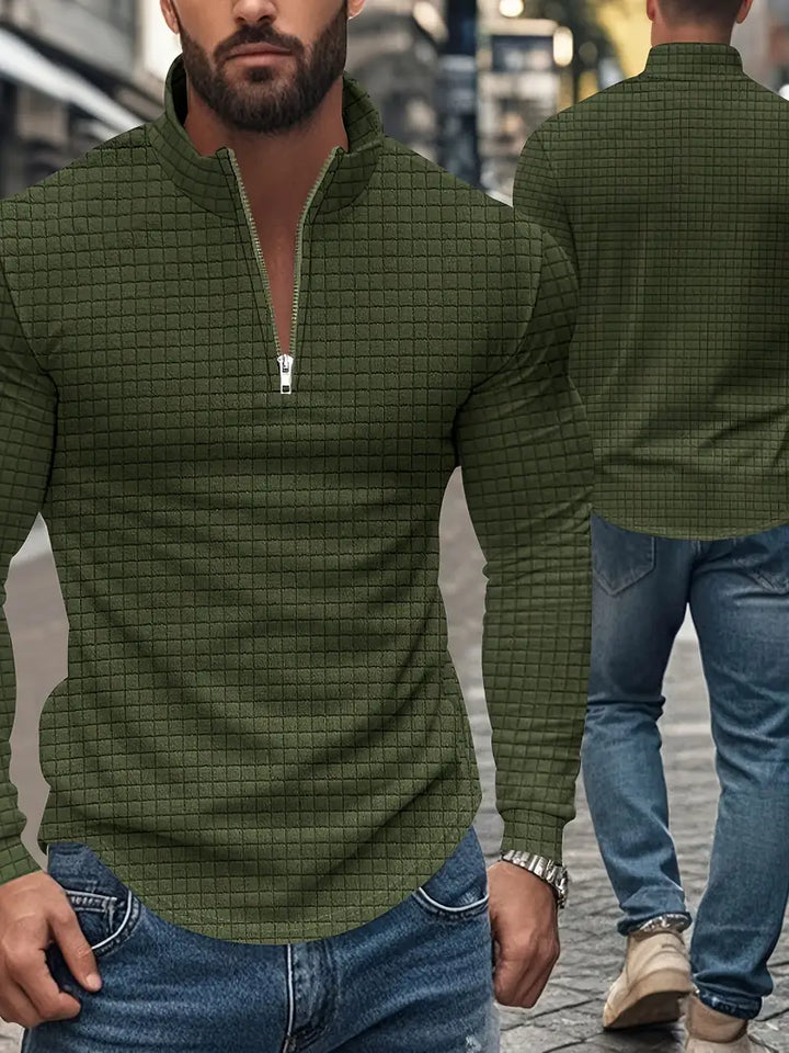 Jarryd - Sudadera De Manga Larga Con Media Cremallera