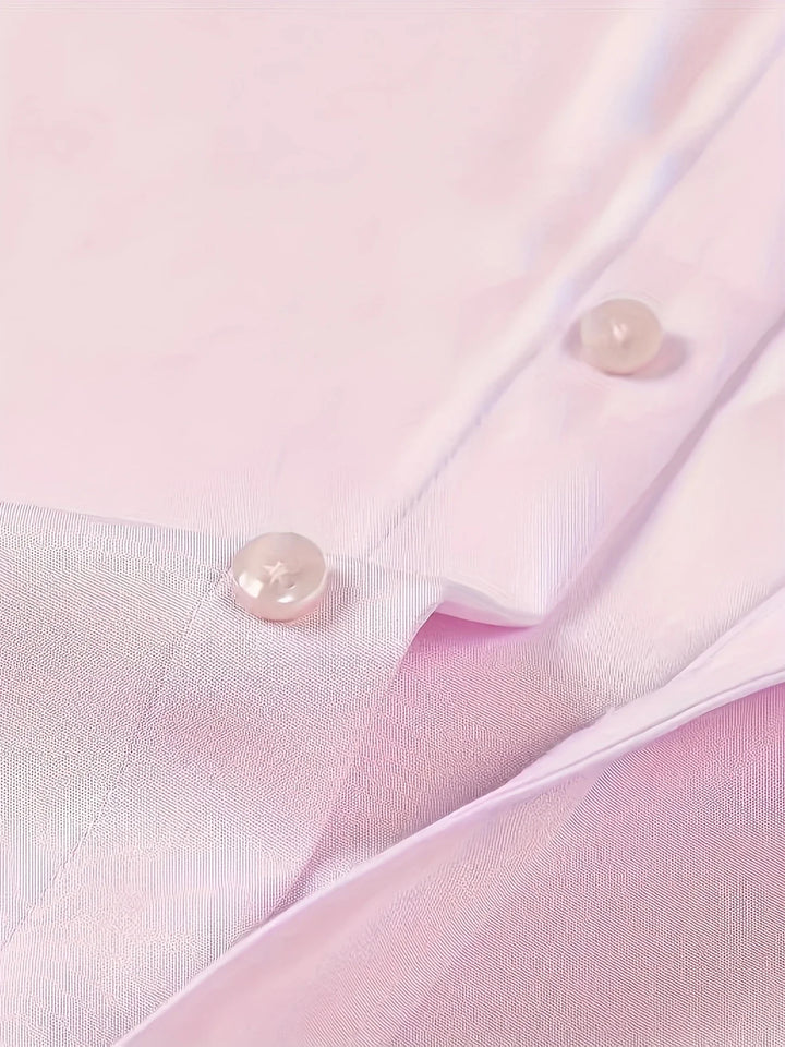 Byron - Elegante Camisa De Manga Larga Con Btones