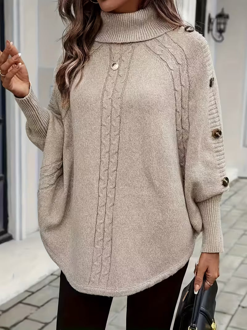 Lolana - Jersey De Cuello Alto Con Estilo Retorcido