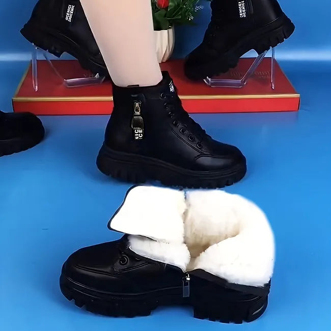 Elanor - Botas De Invierno De Piel Cálidas