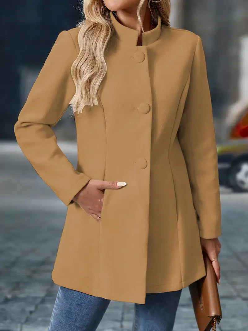 Enrietta - Blazer Elegante De Botonadura Sencilla