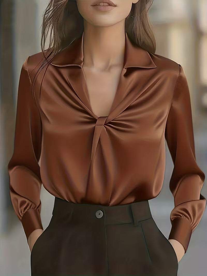 Leylah - Elegante Blusa De Manga Larga