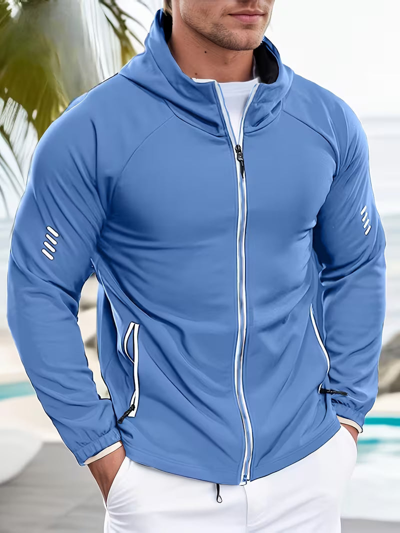 Lauris - Chaqueta Ligera Con Capucha y Cremallera