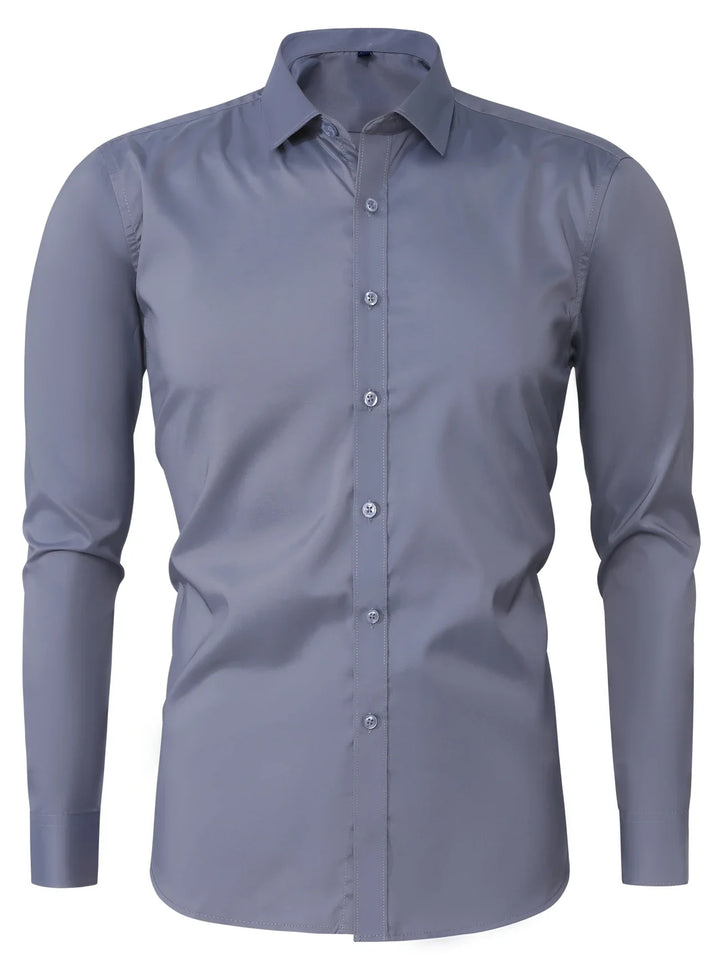 Byron - Elegante Camisa De Manga Larga Con Btones