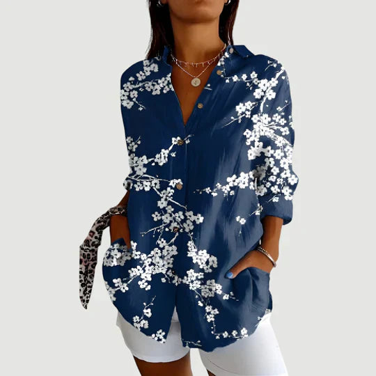 Hajnalka - Blusa Con Diseño Colorido