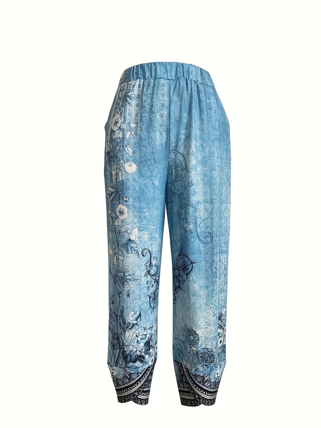 Kayden - Pantalón Capri Vintage De Flores