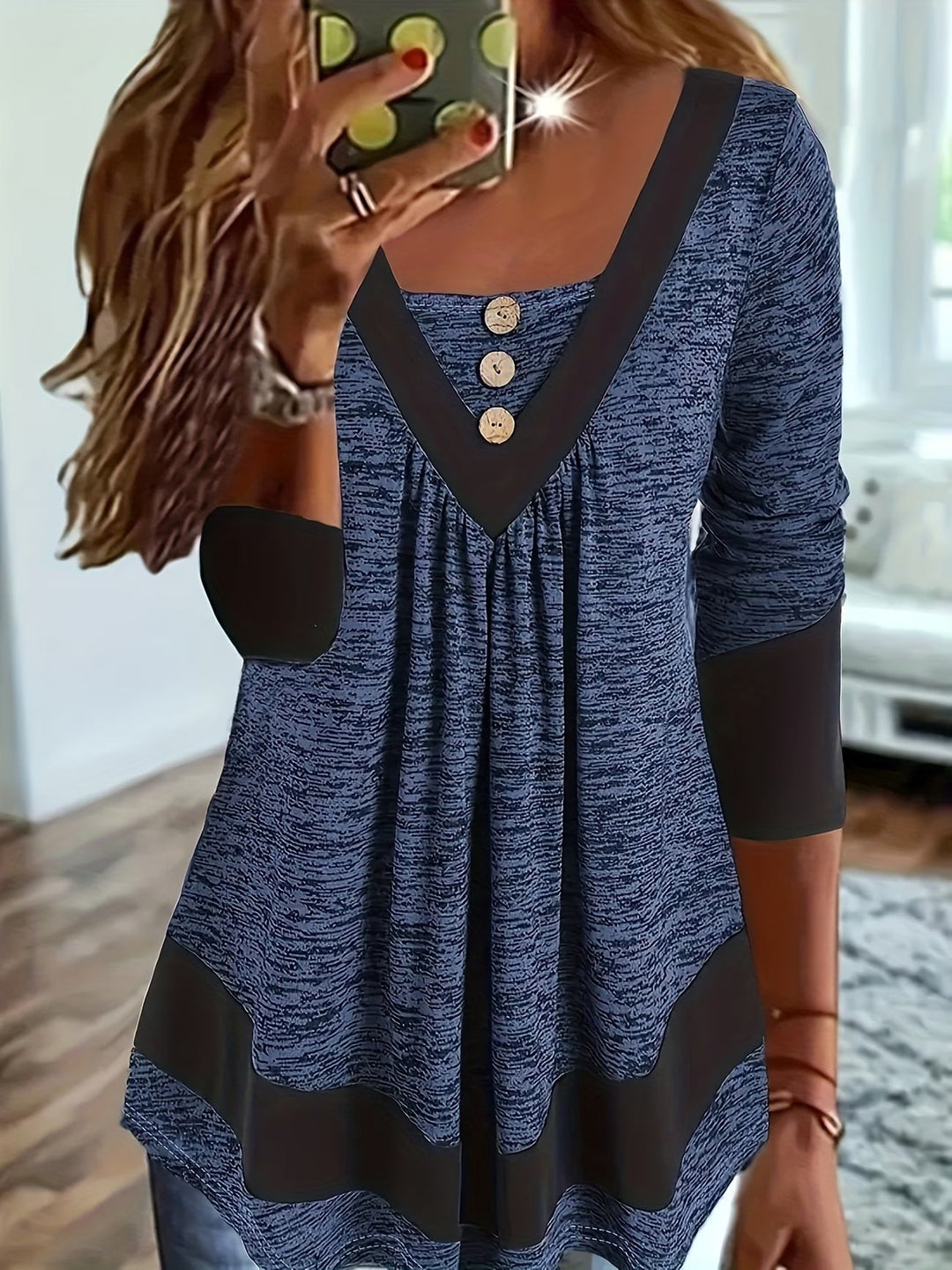 Grisel - Camiseta Acampanada Y Elegante