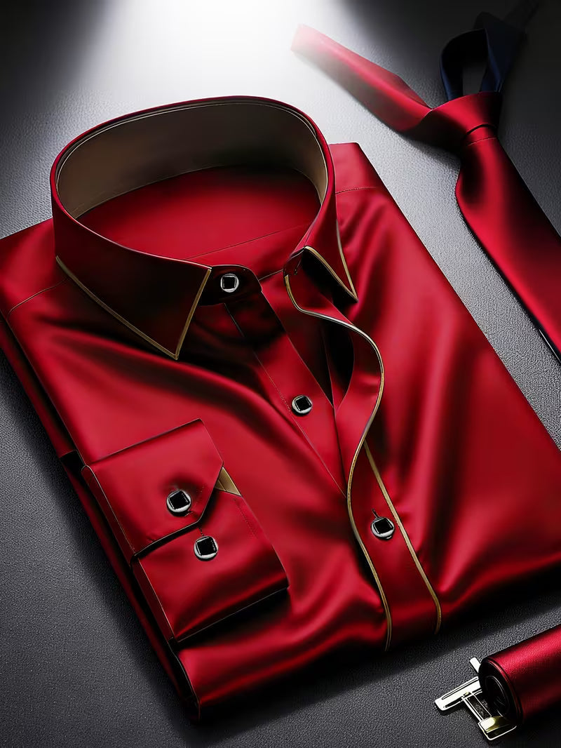 Daven - Camisa Informal De Corte Entallado