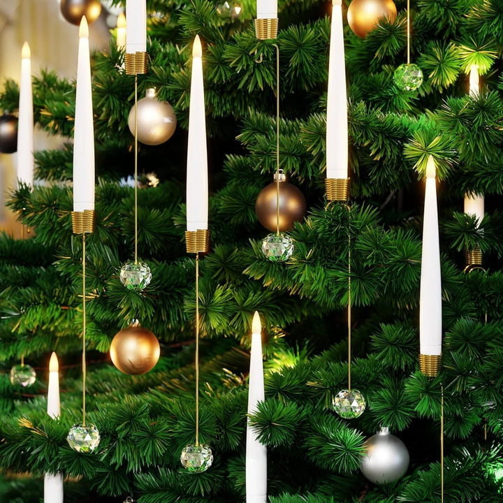 TreeLume - Velas LED Para árboles De Navidad Con Gancho Para Bola De Cristal