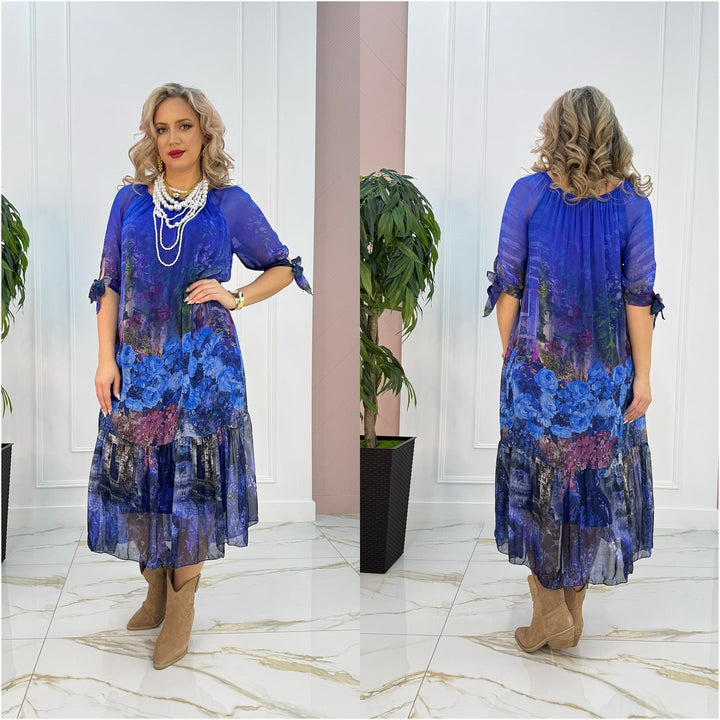 Eliska - Elegante Vestido Largo Con Estampado Floral