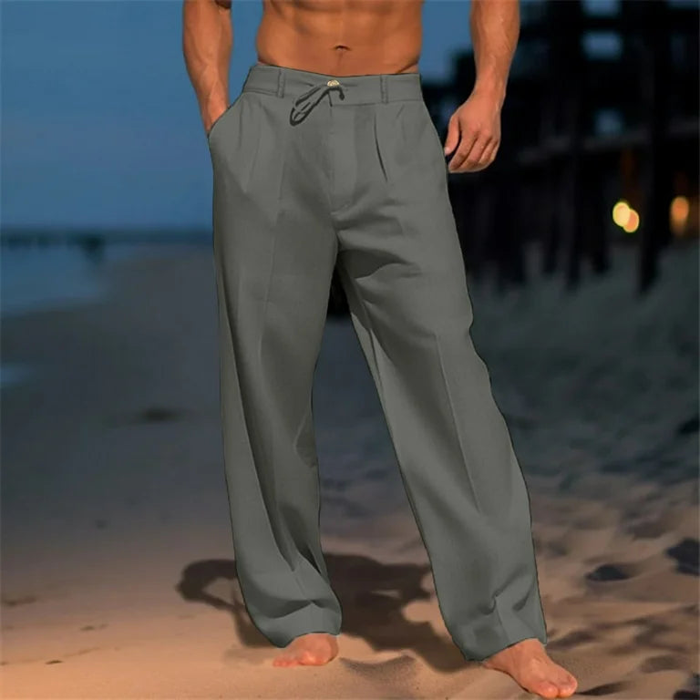 Andrei - Pantalón De Lino Liso