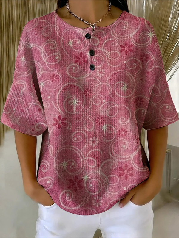 Elouise - Blusa Con Estampado Floral y Botones