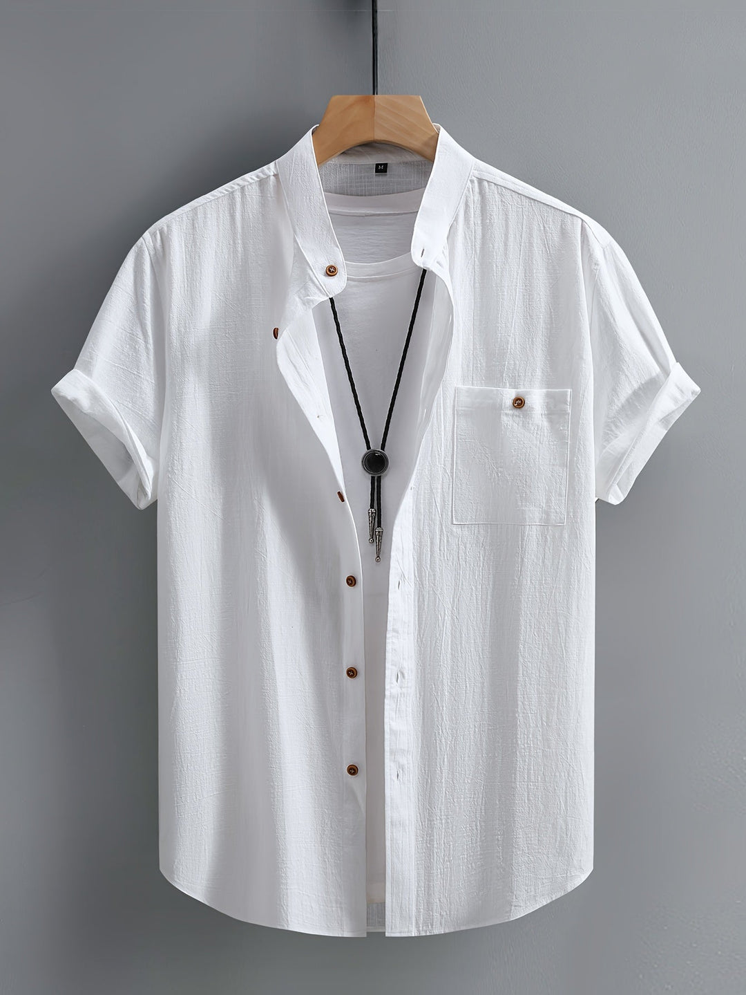 Tejada - Camisa Informal De Algodón Con Bolsillo