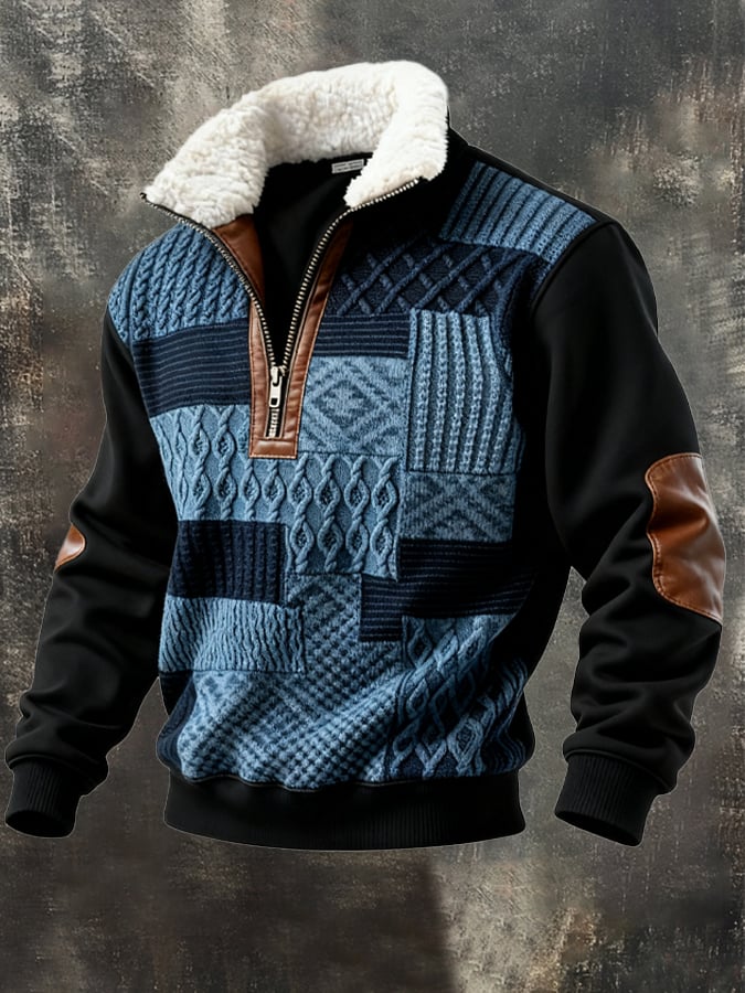 Abbott - Sudadera Informal Retro Con Estampado De Bloques De Color