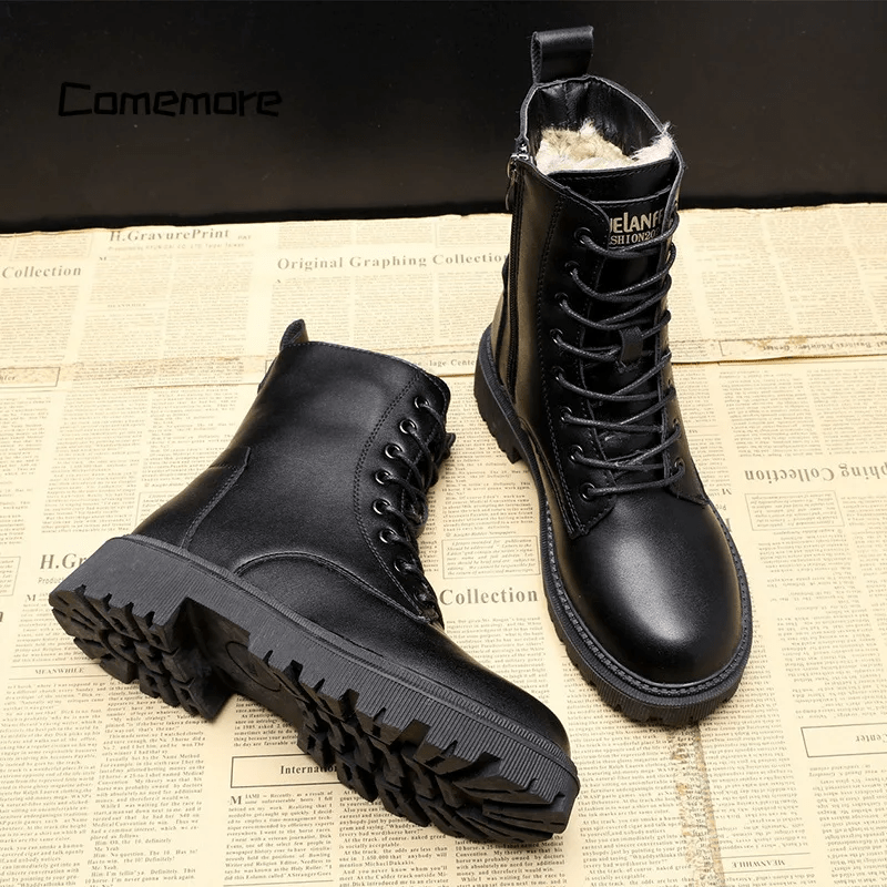 Nikolaus - Botas De Invierno De Piel