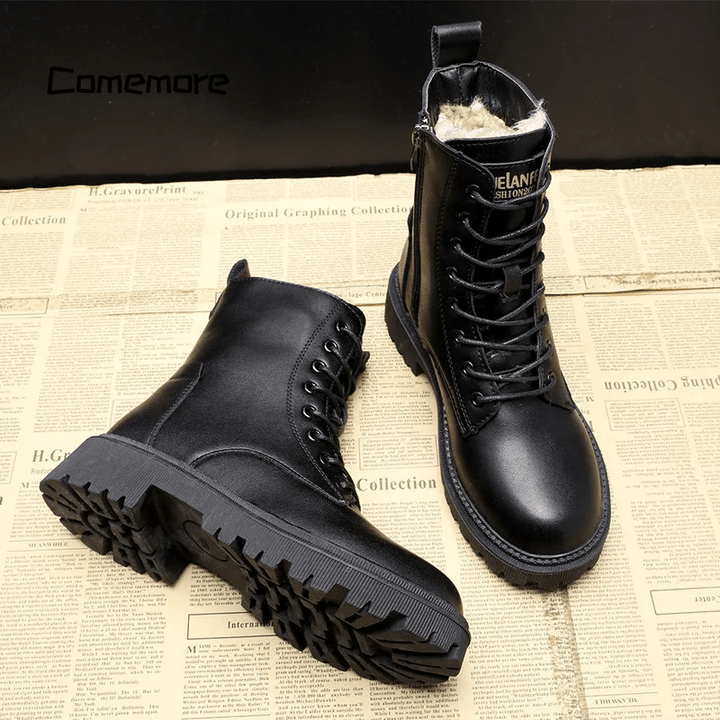 Nikolaus - Botas De Invierno De Piel