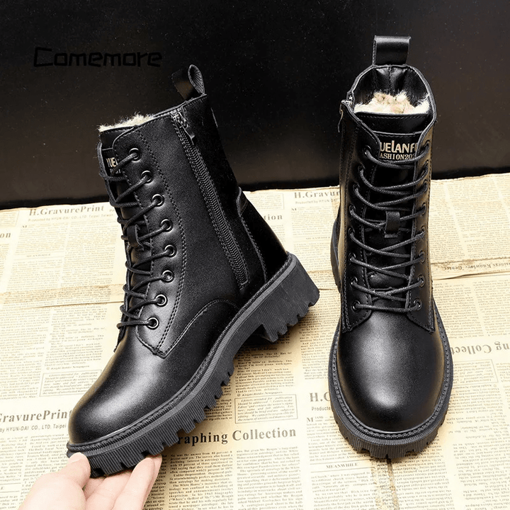 Nikolaus - Botas De Invierno De Piel