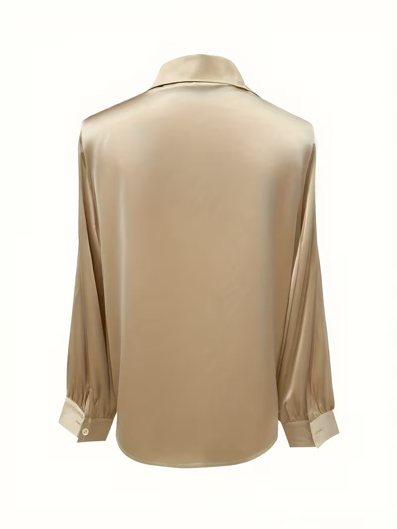 Leylah - Elegante Blusa De Manga Larga