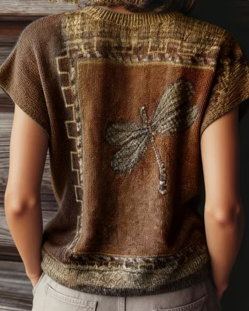Dyniza - Jersey De Punto Con Estampado De Libélula