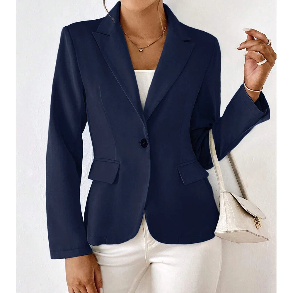 Lucinda - Blazer de un Botón y Manga Larga