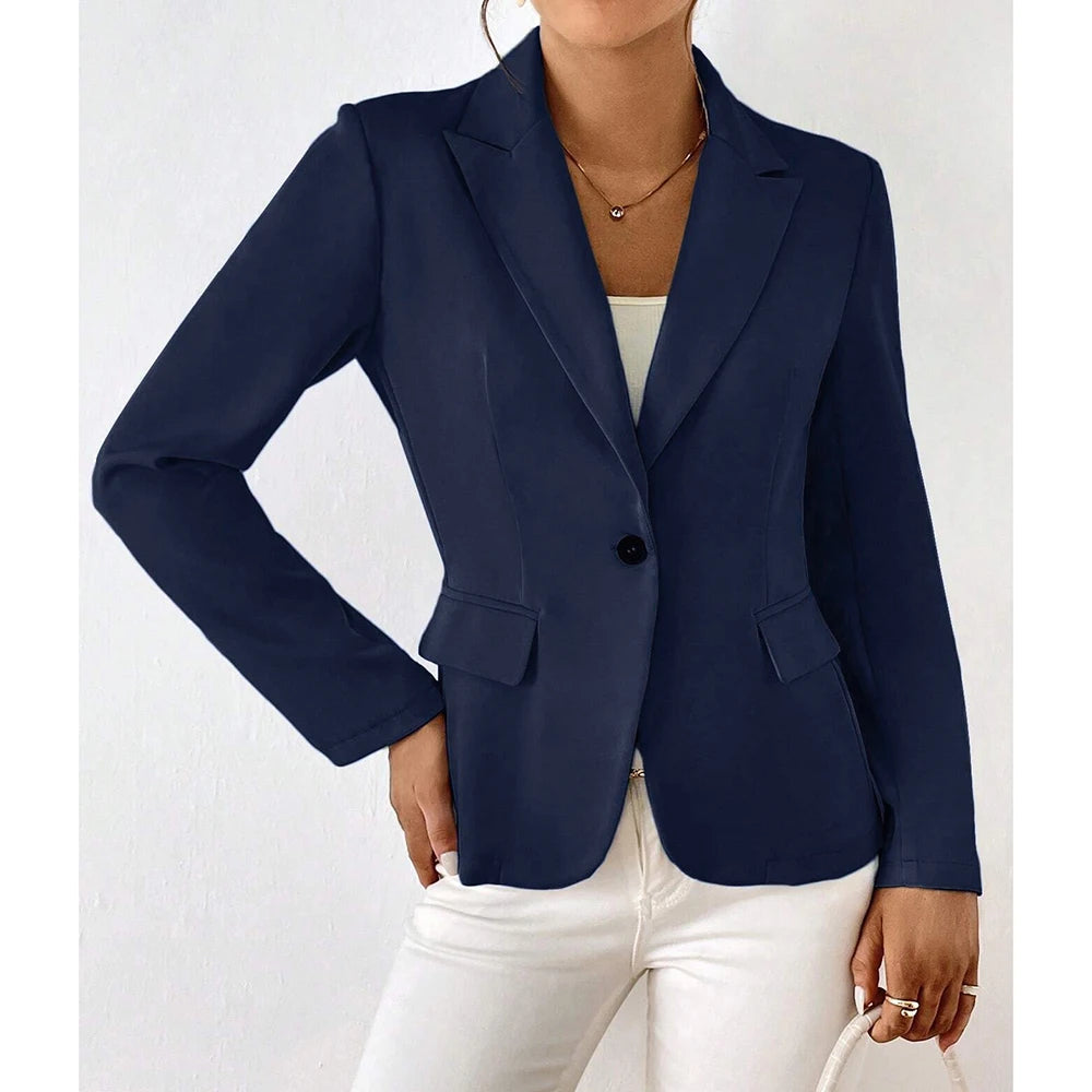 Lucinda - Blazer de un Botón y Manga Larga