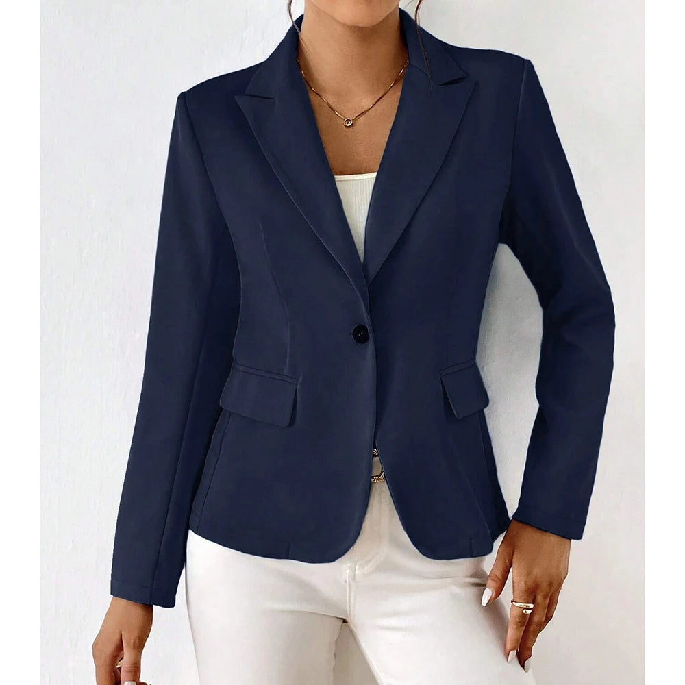 Lucinda - Blazer de un Botón y Manga Larga