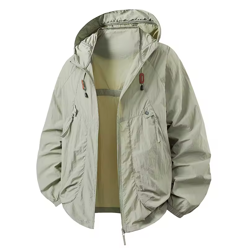 Vrenda - Chaqueta Con Capucha y Mangas Largas Con Bolsillo