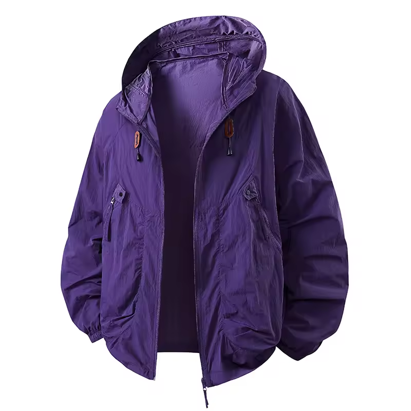 Vrenda - Chaqueta Con Capucha y Mangas Largas Con Bolsillo