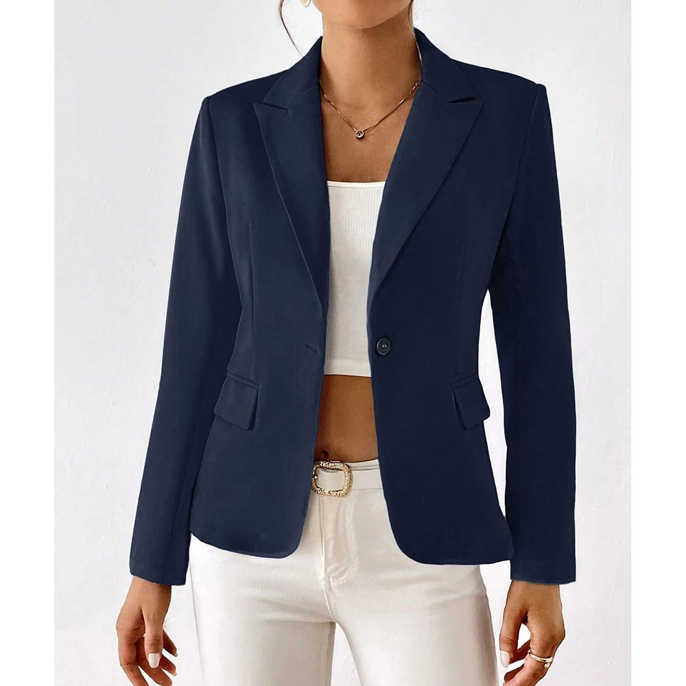 Lucinda - Blazer de un Botón y Manga Larga