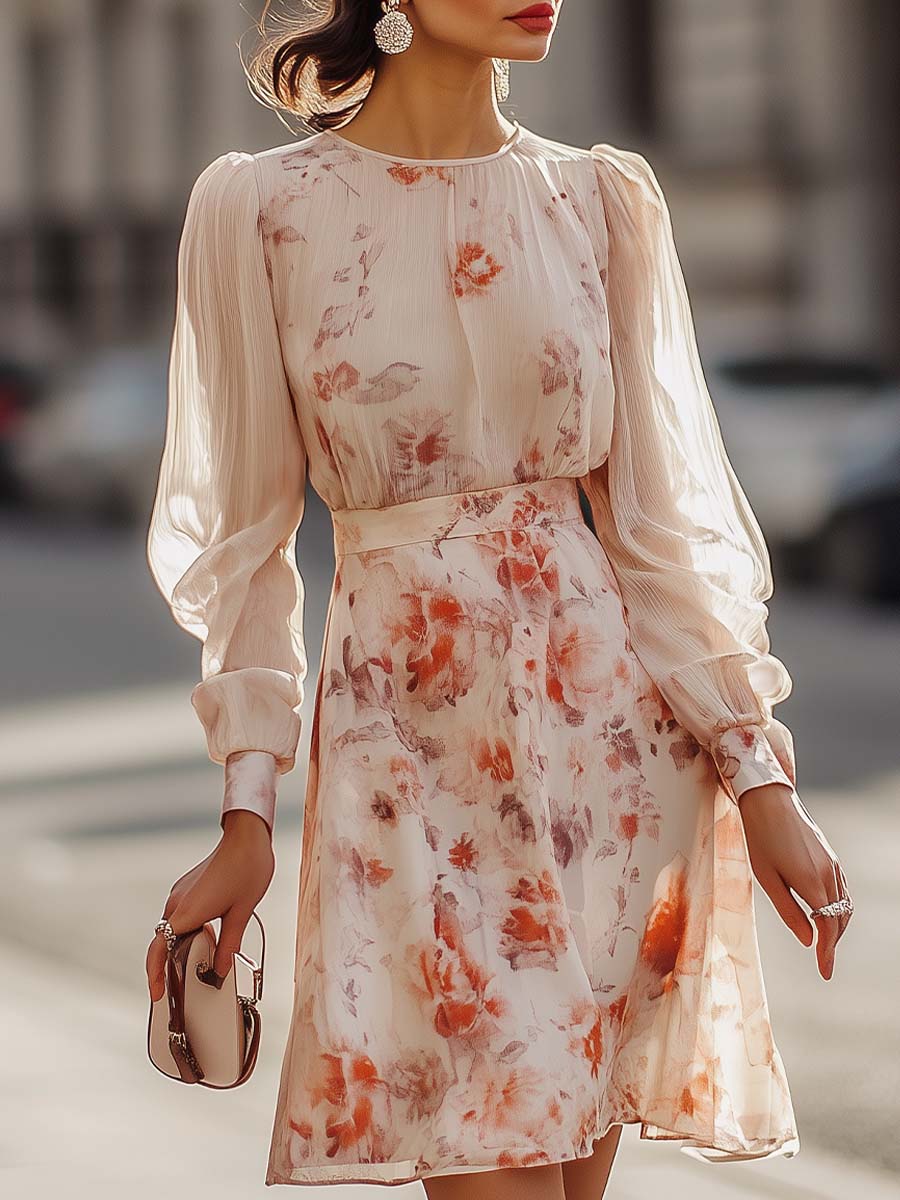 Shiella - Vestido Plisado Con Estampado Floral