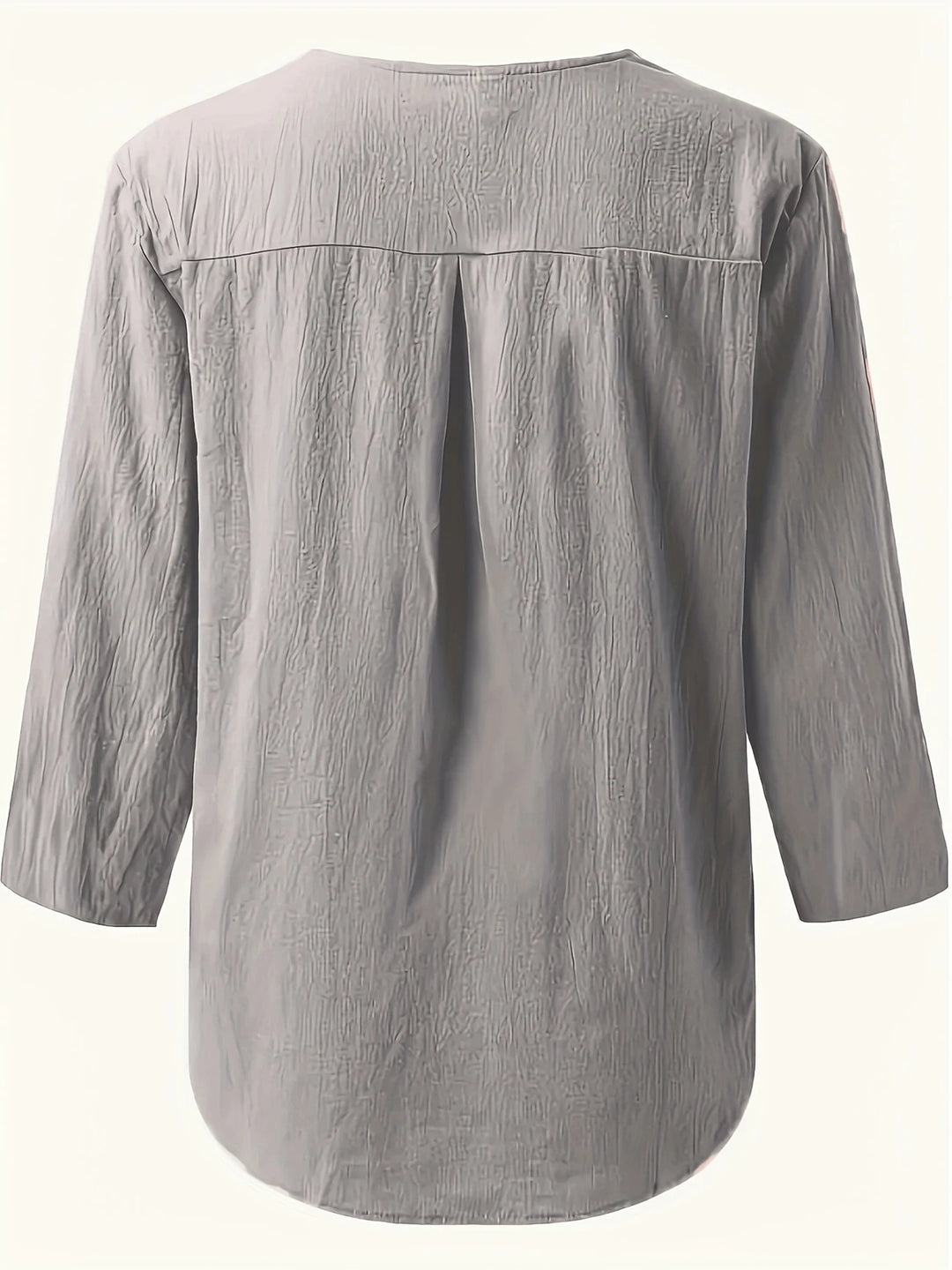 Mykaela - Blusa Informal De Algodón Y Lino