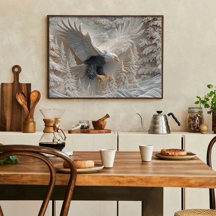 TalonCraft - Rompecabezas de Aguila Tallada para Decorar su Hogar