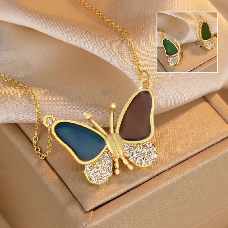 Celestafly - Collar con Mariposa Que Cambia de Color