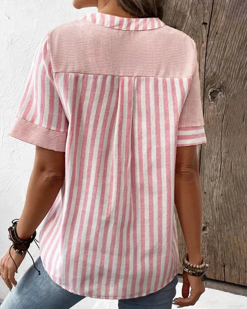Lilly - Blusa De Rayas Suaves