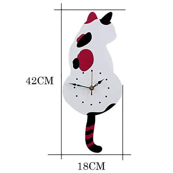 TailSpin - Reloj De Pared Cola Meneada De Gato