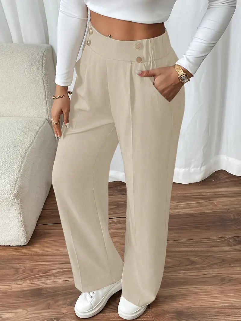 Orvella - Cómodos Pantalones Anchos Con Bolsillos