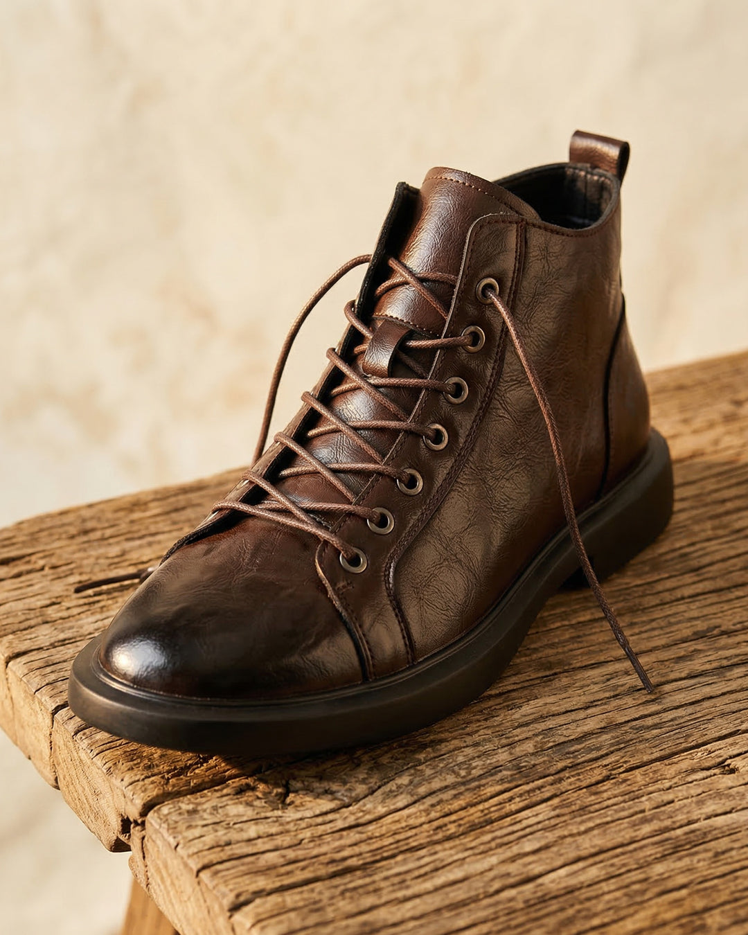 Kervens - Botas De Cuero Con Cordones