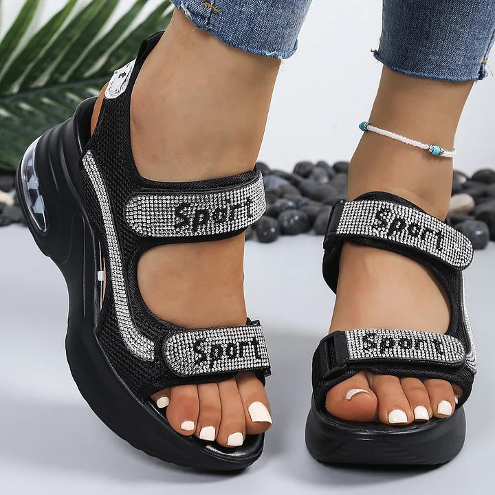 Terezie - Sandalias Ortopédicas De Moda Con Cristales