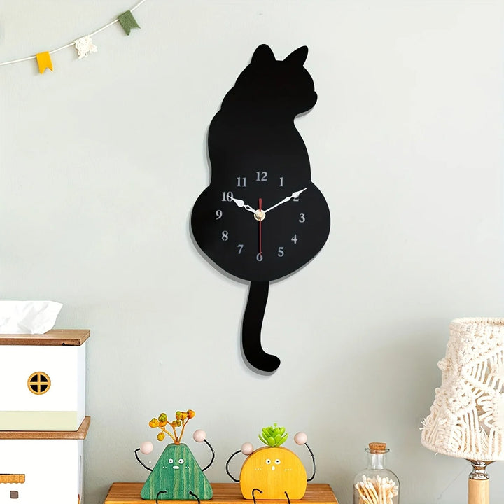 TailSpin - Reloj De Pared Cola Meneada De Gato
