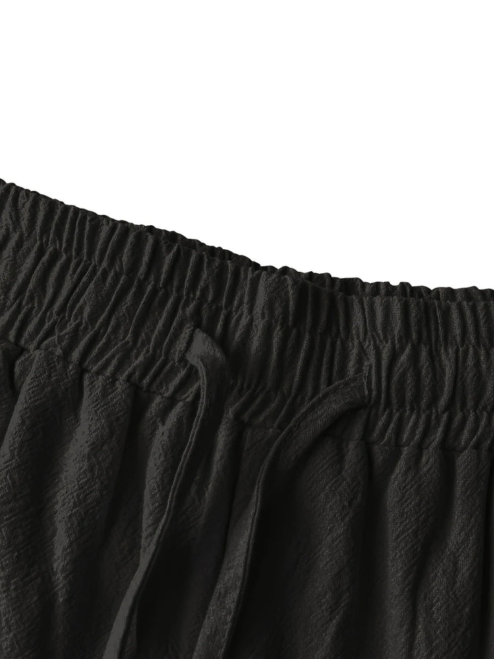 Callan - Pantalones Cortos Informales De Lino Con Bolsillo