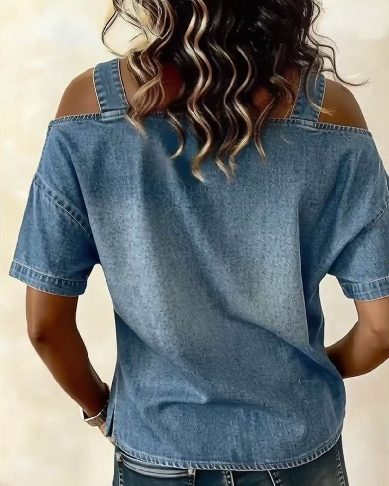 Yamara - Camisa Vaquera sin Mangas