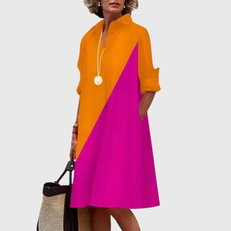 Oshadi - Elegante Minivestido Con Bolsillo