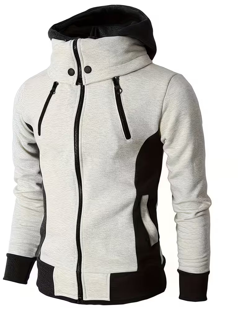 Griffiths - Sudadera con Capucha Manga Larga y Cremallera de un Cuarto