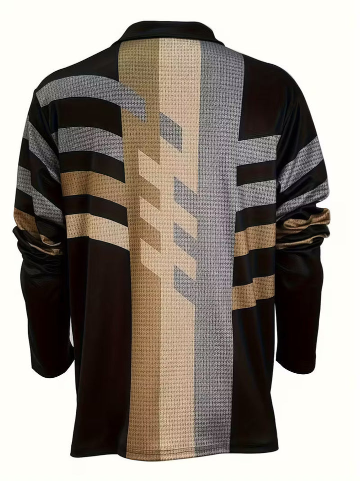 Thomson - Camisa De Manga Larga Con Media Cremallera