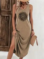 Brandy - Elegante Vestido Largo Sin Mangas